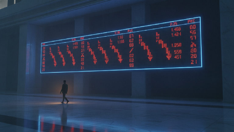 Illustration: AI Stocks Slide After Major CEOs Unite to Urge Slowdown