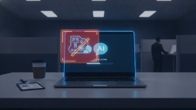 Illustration: U.S. Bans DeepSeek from Government Agency Systems Amid AI Rift with China