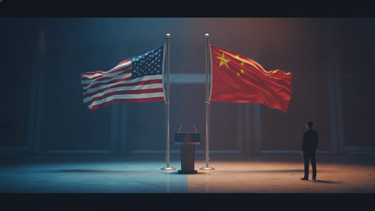 Illustration: Trump and Xi Jinping Face Off on AI as White House Meeting Nears