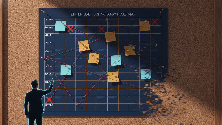 Illustration: OpenAI's 6-Month AI Vow Rattles Enterprise Roadmaps