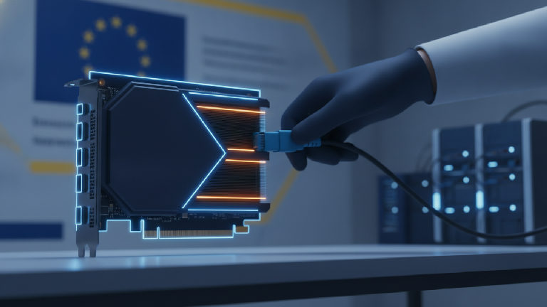 Illustration: NVIDIA Joins EU AI in Science Enablers Initiative with Open Models and Compute Pledges