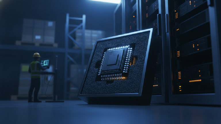 Illustration: Qualcomm Lands Custom AI Chip Deal with Amazon