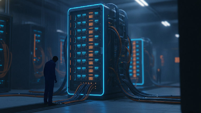 Illustration: 32,768 cores and 74 petaflops: AMD's monster new rack for AI agents could be too much for traditional data centers