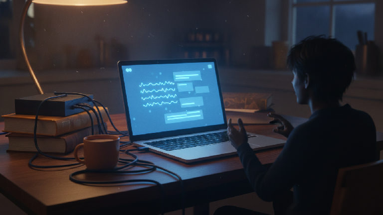 Illustration: Learning to Use Local AI Is Exciting, Overwhelming, and Frustrating